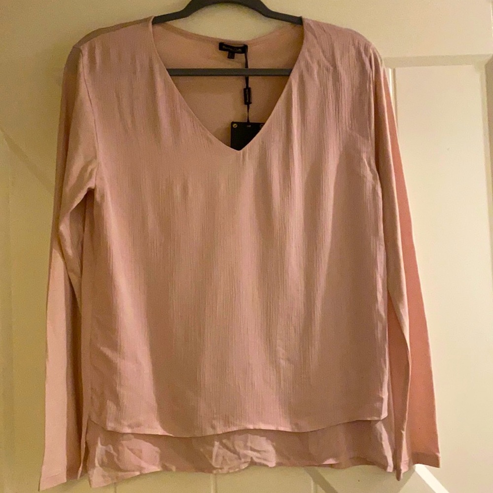 NWT Massimo Dutti Blush Pink Top Size M.